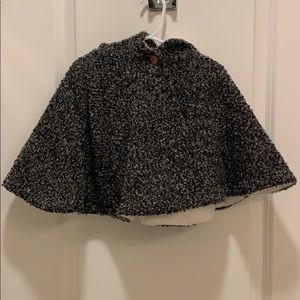 Hooded toddler girls cape